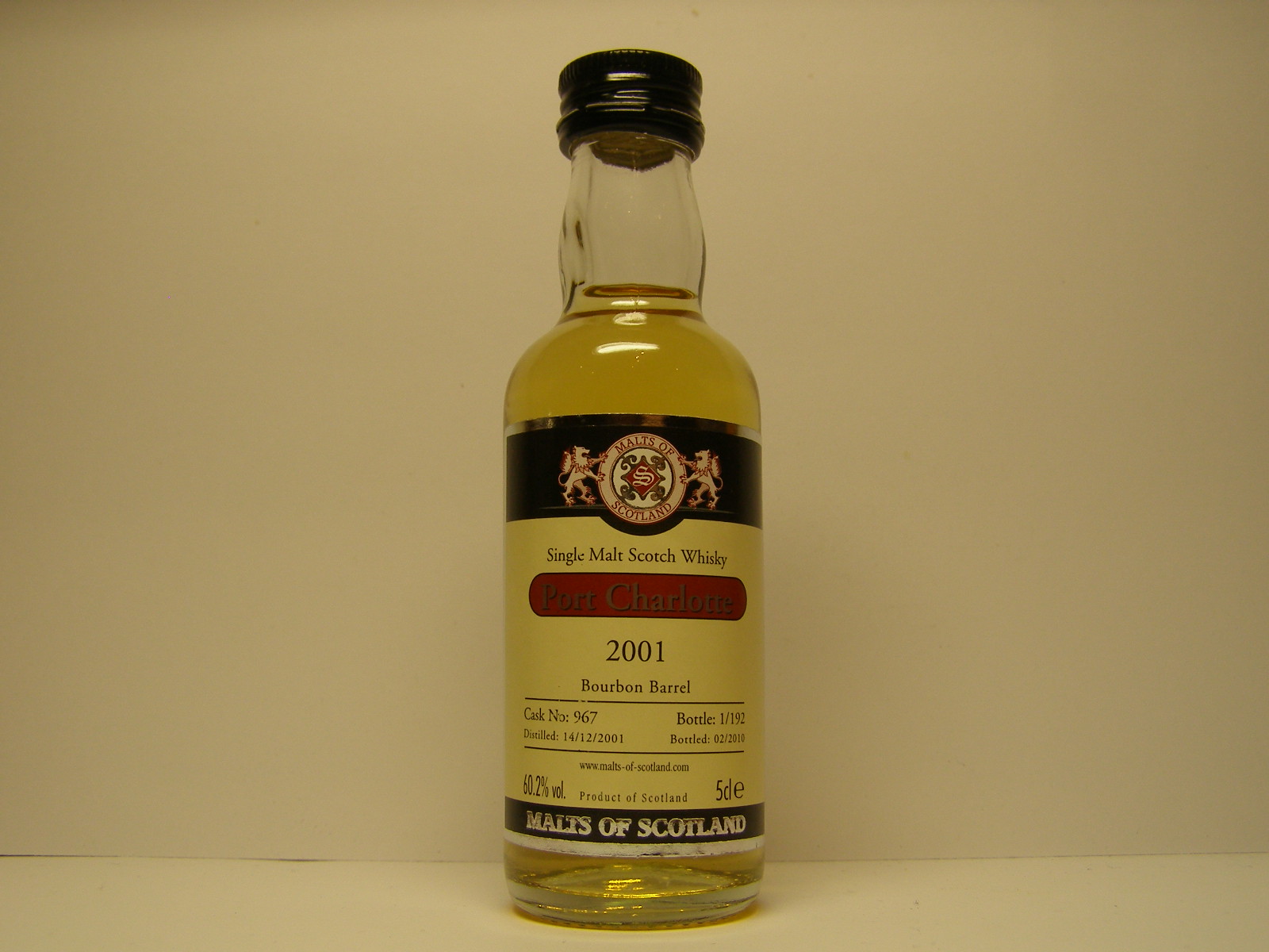 SMSW 9yo 2001-2010 "Malts of Scotland" 5cle 60,2%vol.